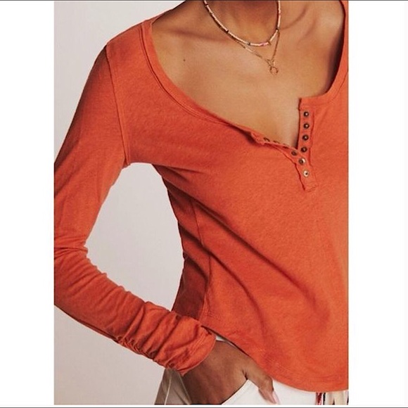 ANTHROPOLOGIE Pilcro Sustainable Henley - Picture 3 of 10